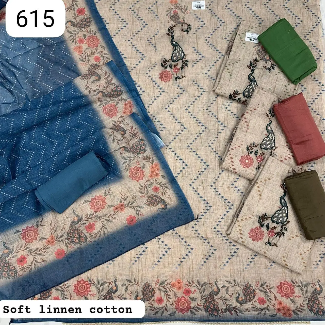 Soft linnen cotton(Rs.615 per piece: total 4 piece)