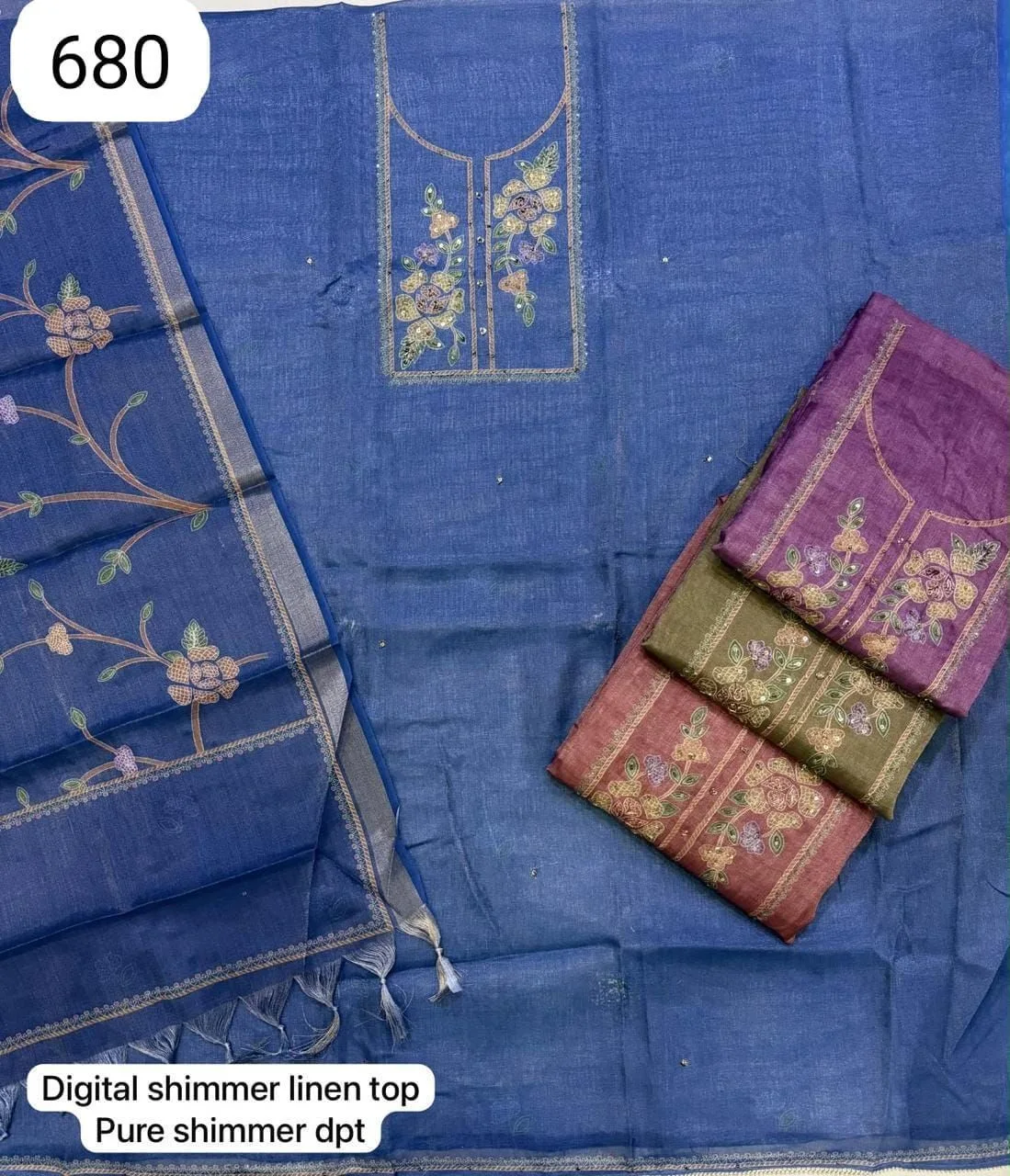 Digital shimmer linen top
Pure shimmer dpt(Rs.680 per piece: total 4 piece)