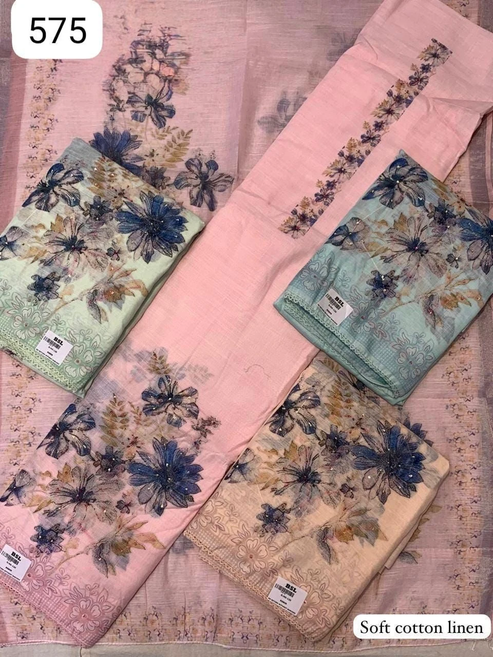 Soft cotton linen(Rs.575 per piece: total 4 piece)