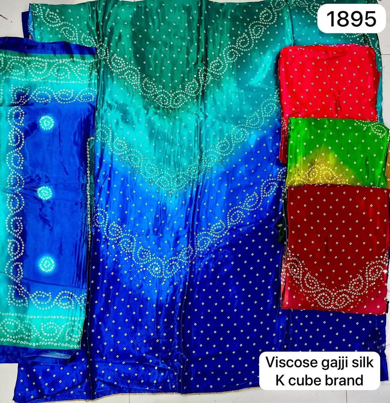 Viscose gajji silk
K cube brand(Rs.1895 per piece: total 4 piece)