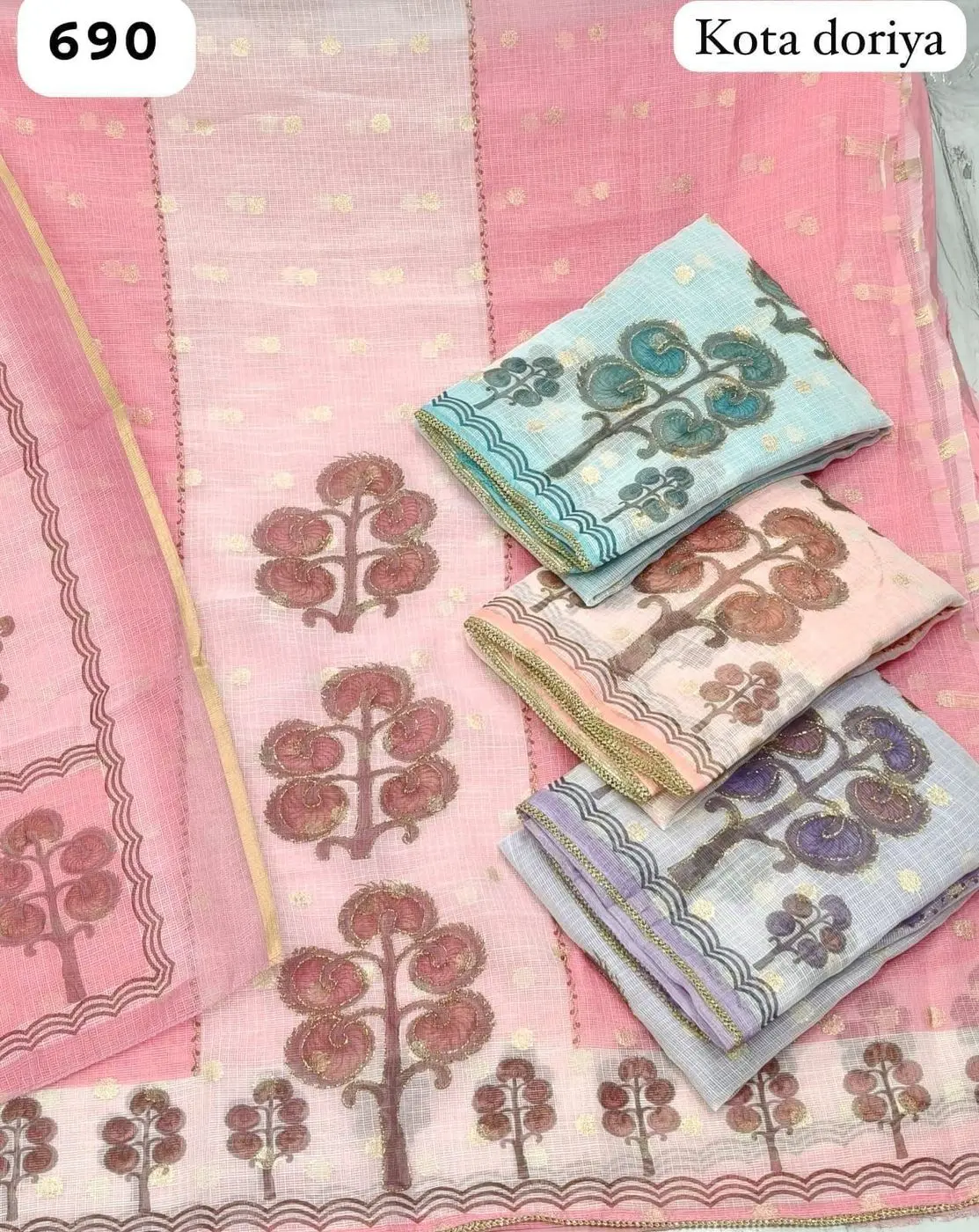 Kota doriya(Rs.690 per piece: total 4 piece)