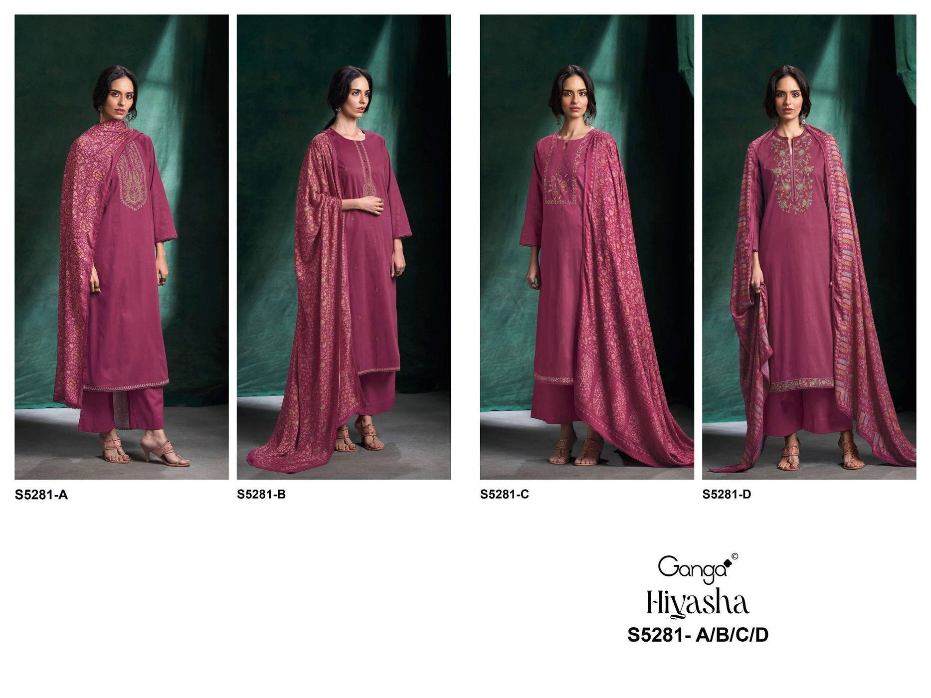 Ganga-Hiyasha
S5281(Rs.1855 per piece: total 4 piece) 9