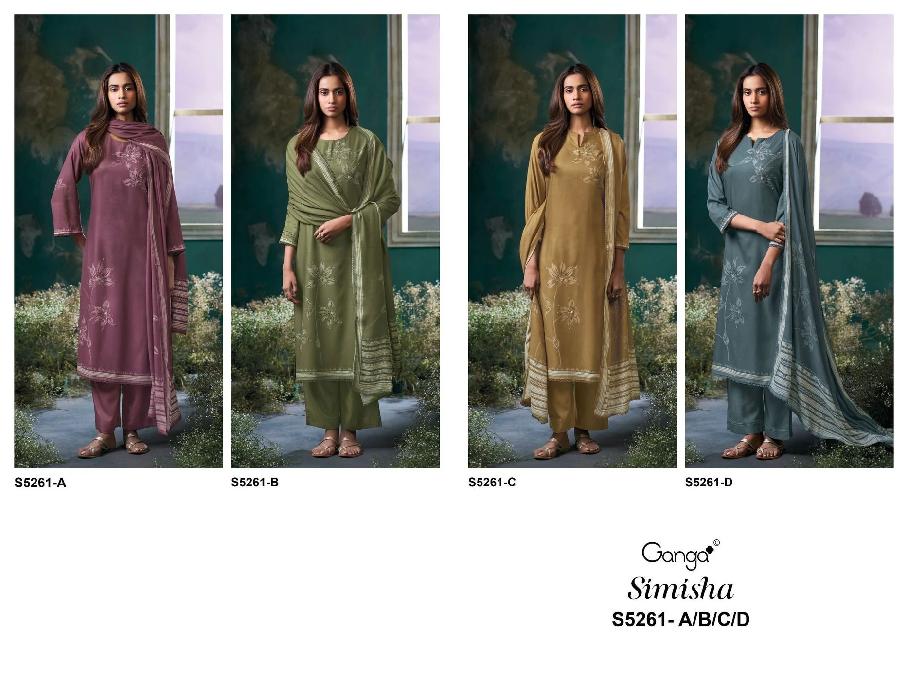 Ganga-Simisha
S5261(Rs.1675 per piece: total 4 piece) 10