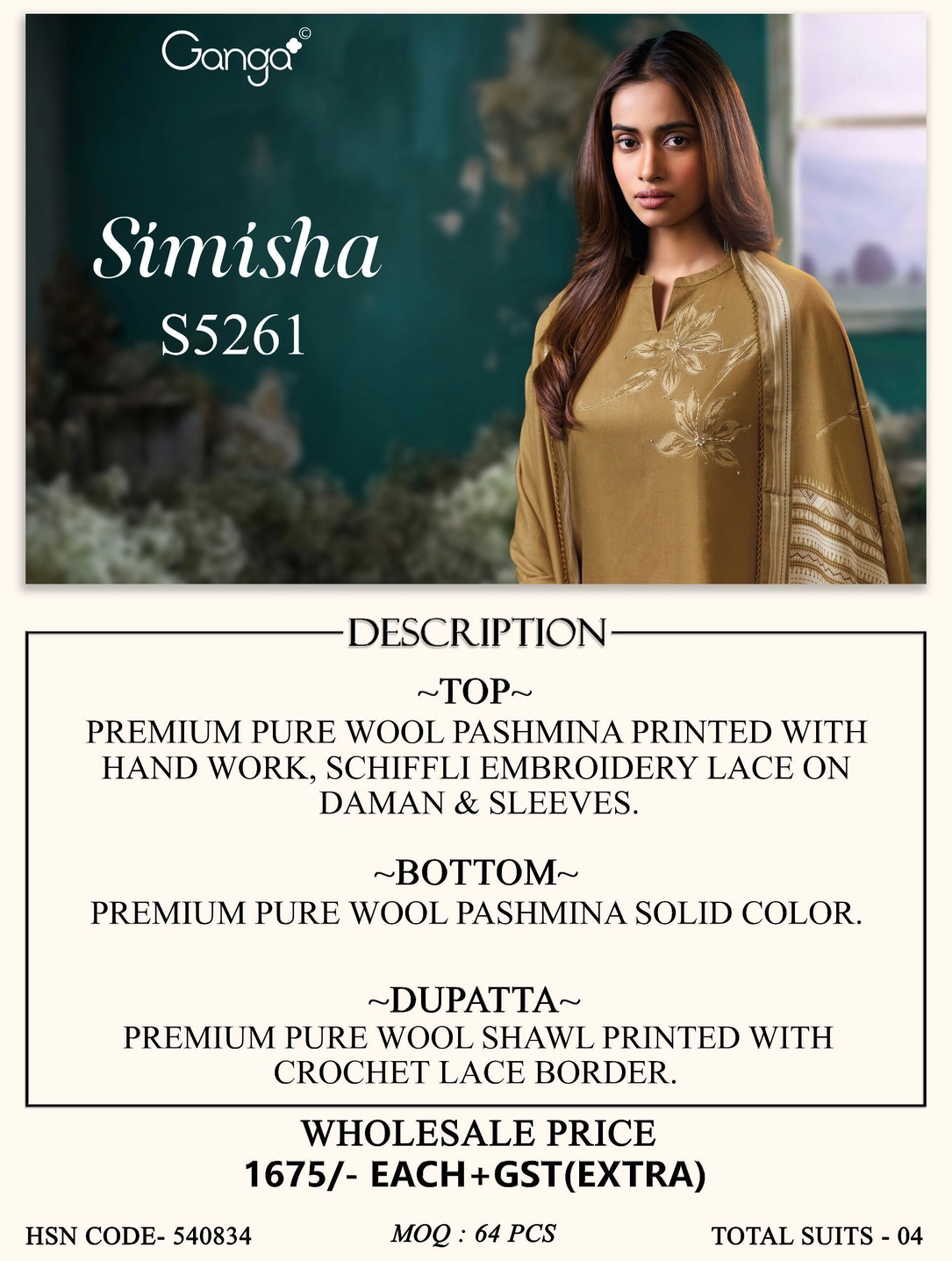 Ganga-Simisha
S5261(Rs.1675 per piece: total 4 piece) 11