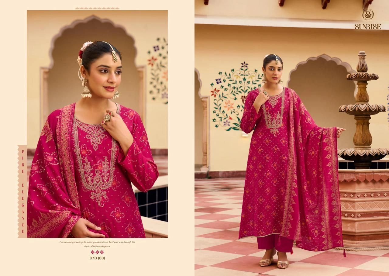 Sunrise -Saira Silk(Rs.960 per piece: total 8 piece) 1