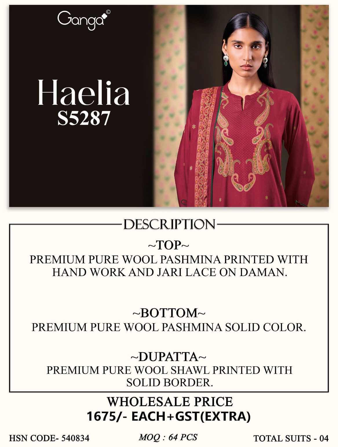 Ganga-Haelia
S5287(Rs.1675 per piece: total 4 piece) 10
