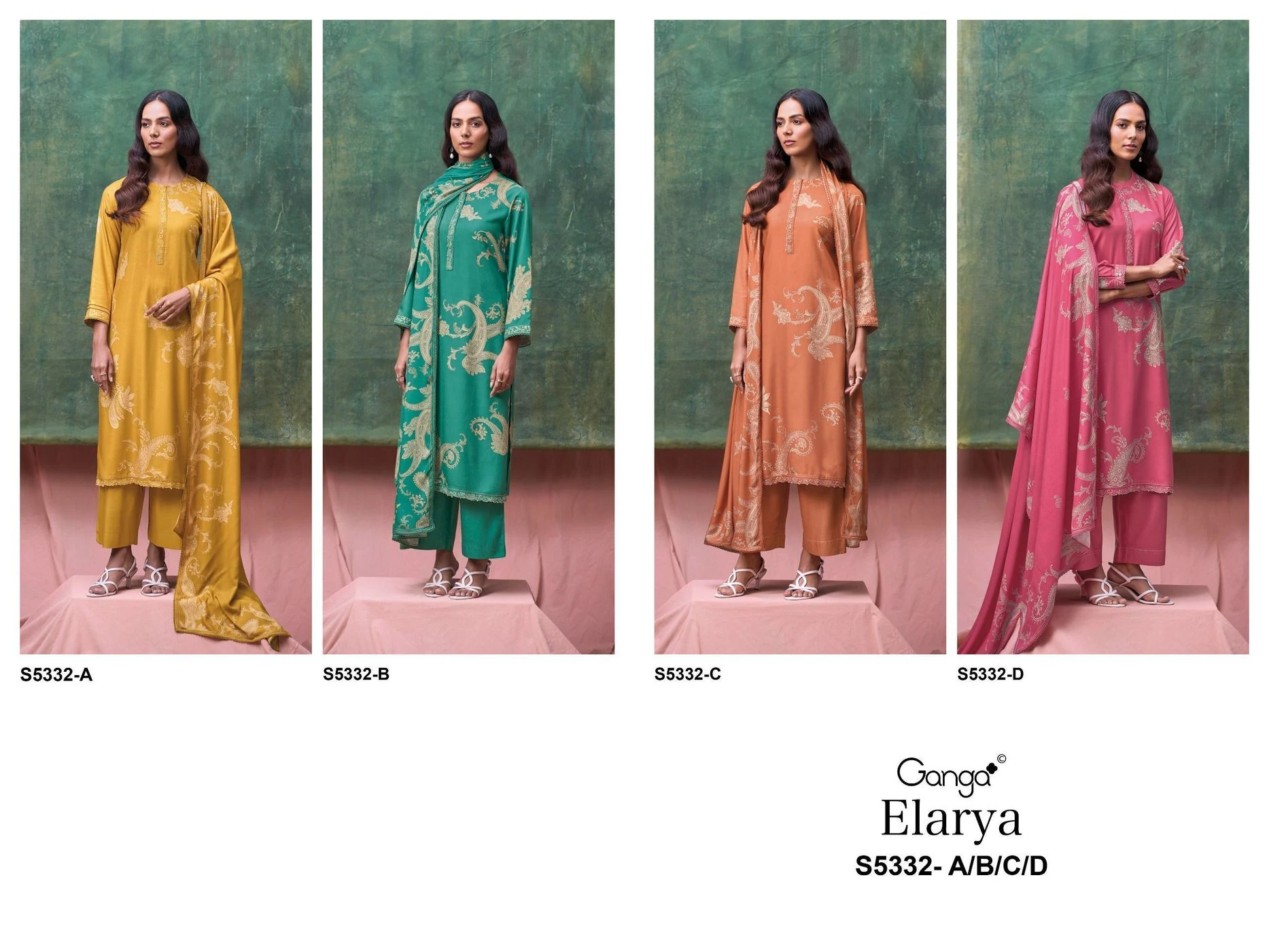 Ganga-Elarya
S5332(Rs.1695 per piece: total 4 piece) 9