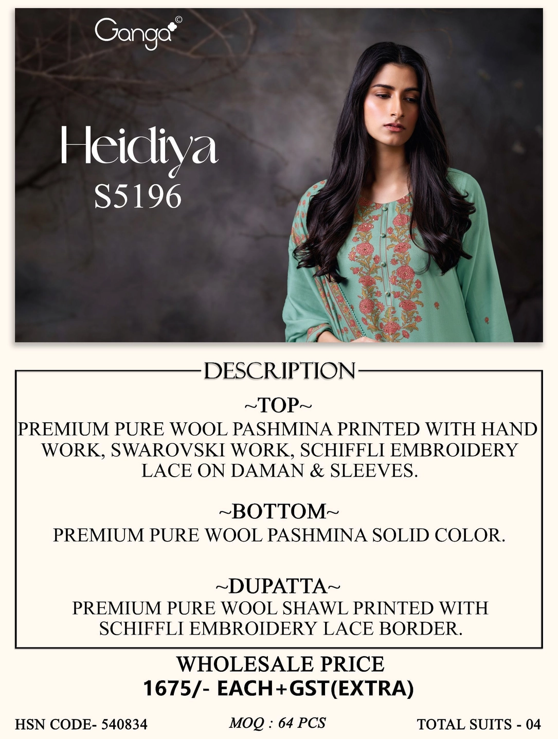 Ganga-Heidiya
S5196(Rs.1675 per piece: total 4 piece) 11