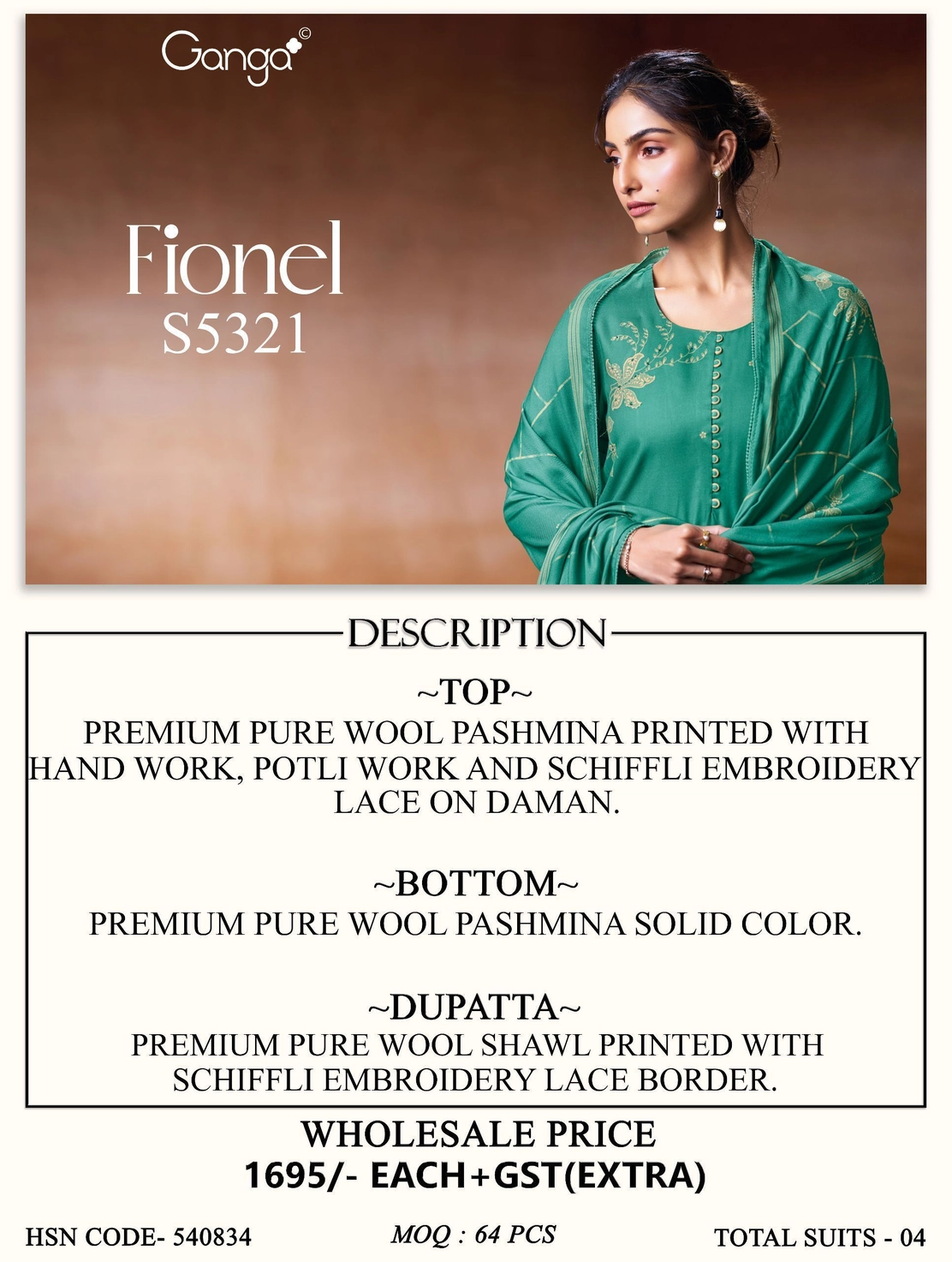 Ganga-Fionel
S5321(Rs.1695 per piece: total 4 piece) 11
