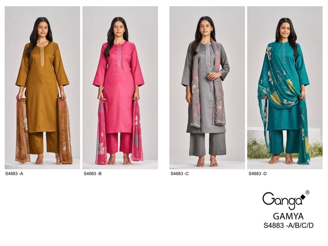GANGA – GAMYA S4883(Rs.1095 per piece:total 4 piece) 4