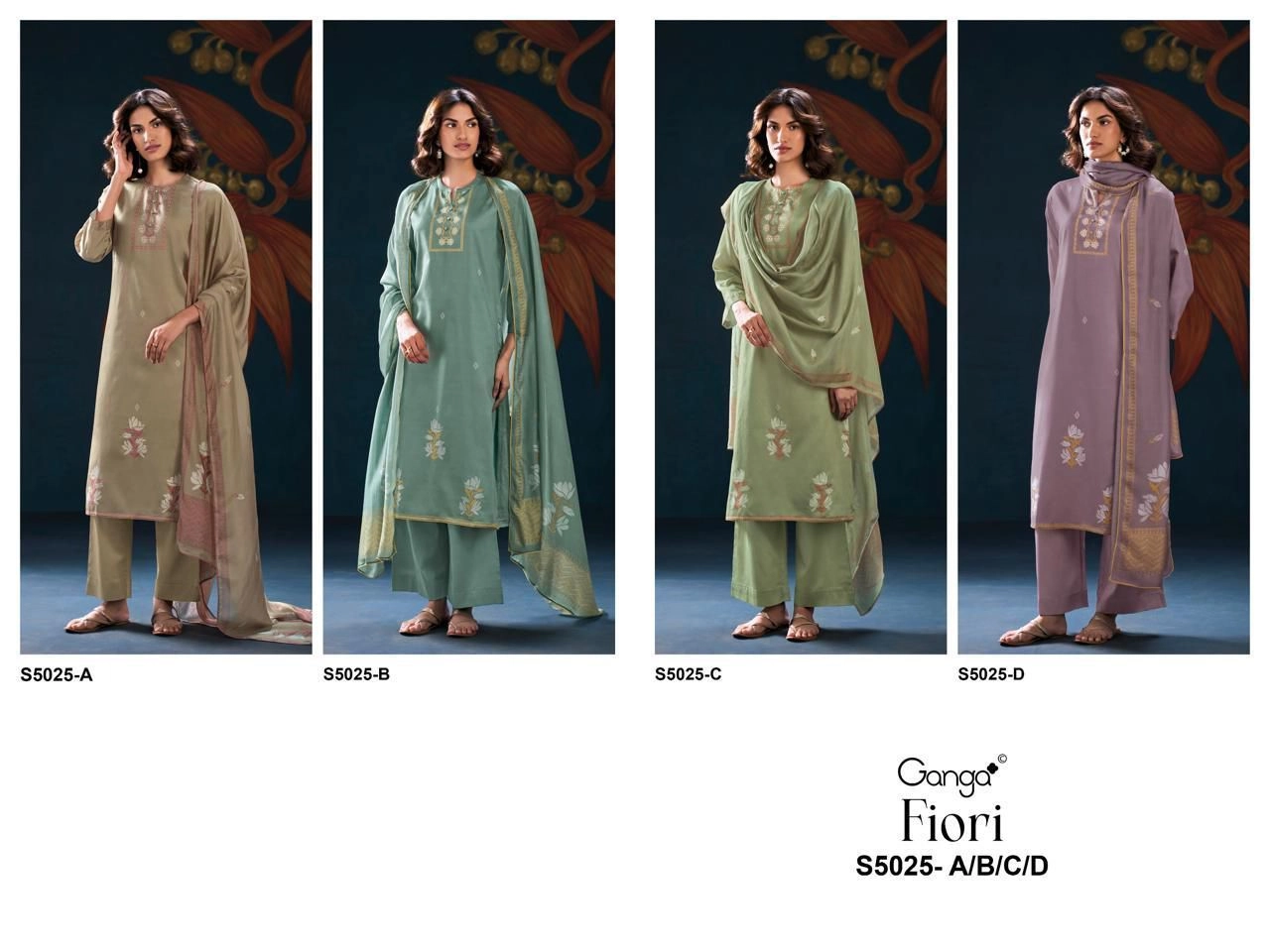 Ganga-Fiori S5025(Rs.1795 per piece:total 4 piece ) 3