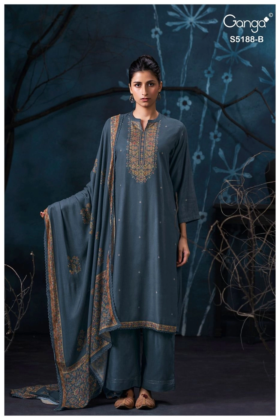 Ganga – Grieya S5188(Rs.1675 per piece:total 4 piece) 3