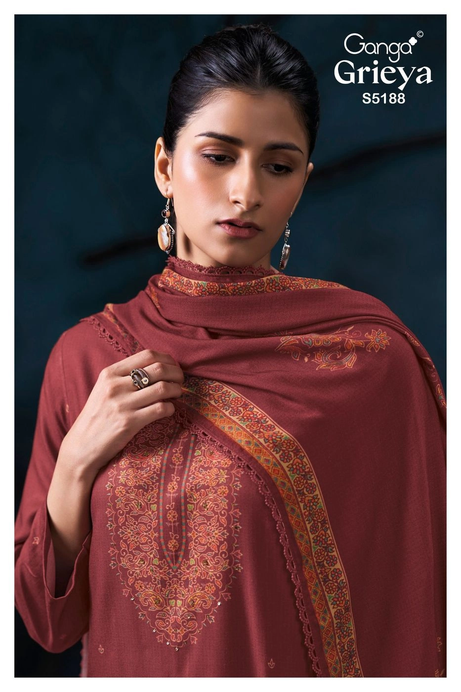 Ganga – Grieya S5188(Rs.1675 per piece:total 4 piece) 7