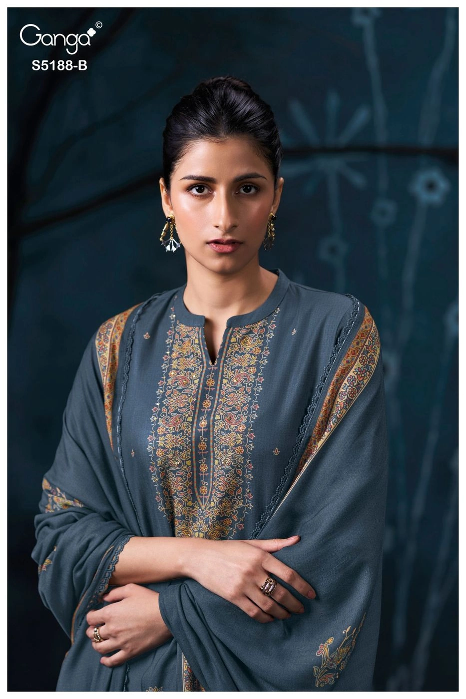 Ganga – Grieya S5188(Rs.1675 per piece:total 4 piece) 11