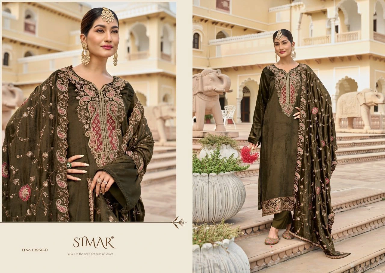 Simar-Sahira pure velvet (Rs.3095 per piece:total 4 piece) 2