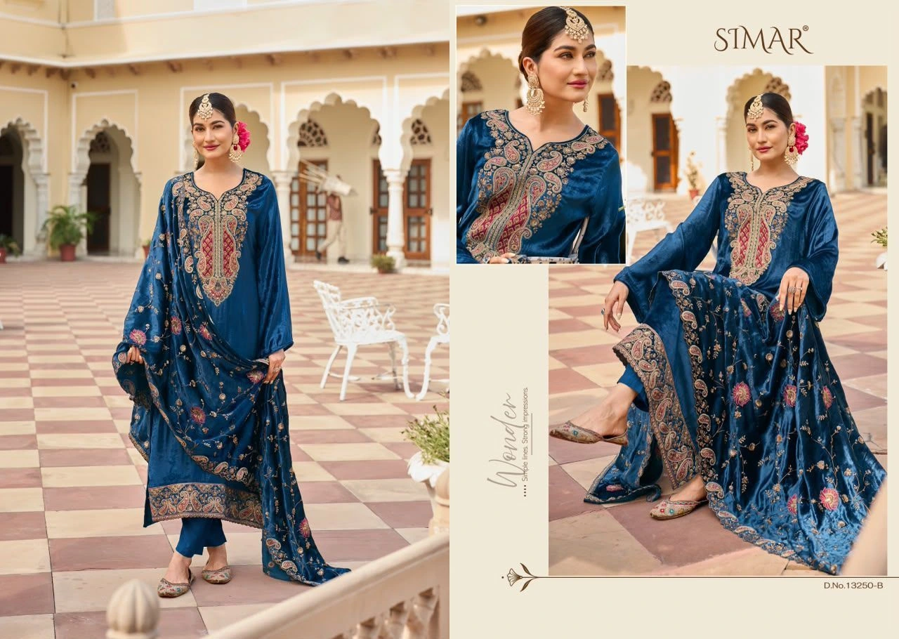 Simar-Sahira pure velvet (Rs.3095 per piece:total 4 piece) 3