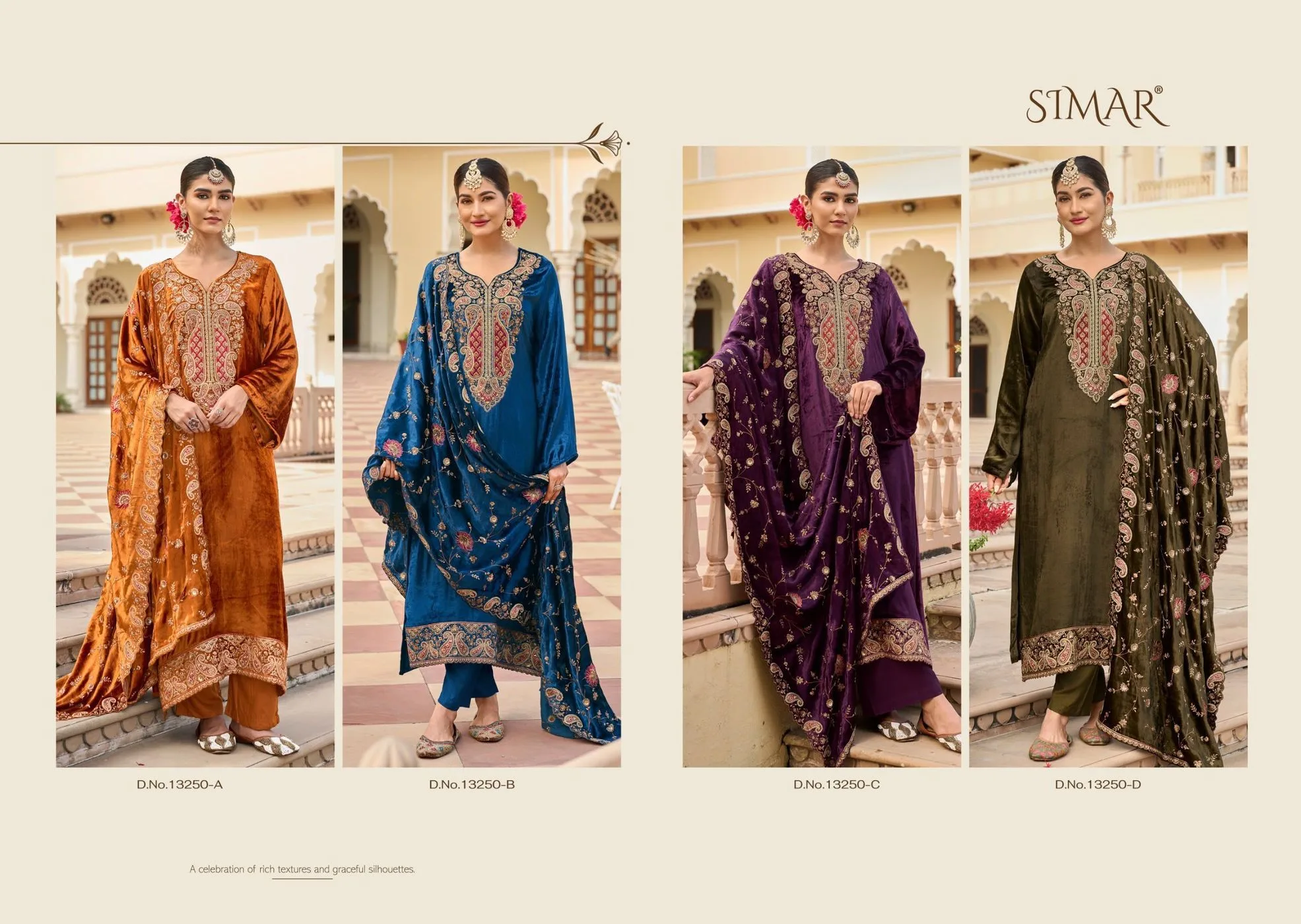 Simar-Sahira pure velvet (Rs.3095 per piece:total 4 piece) 4