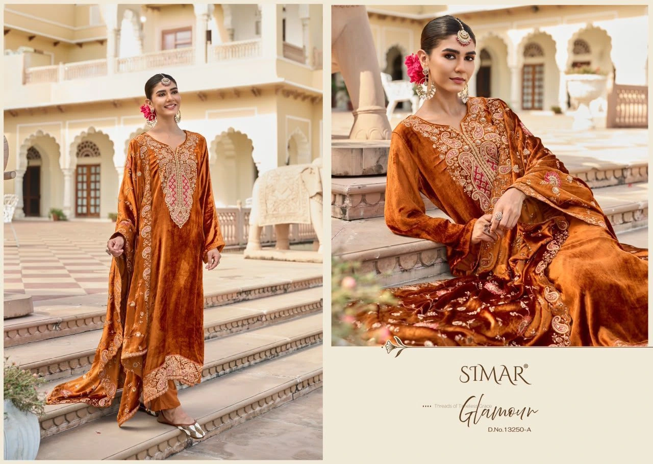 Simar-Sahira pure velvet (Rs.3095 per piece:total 4 piece) 7