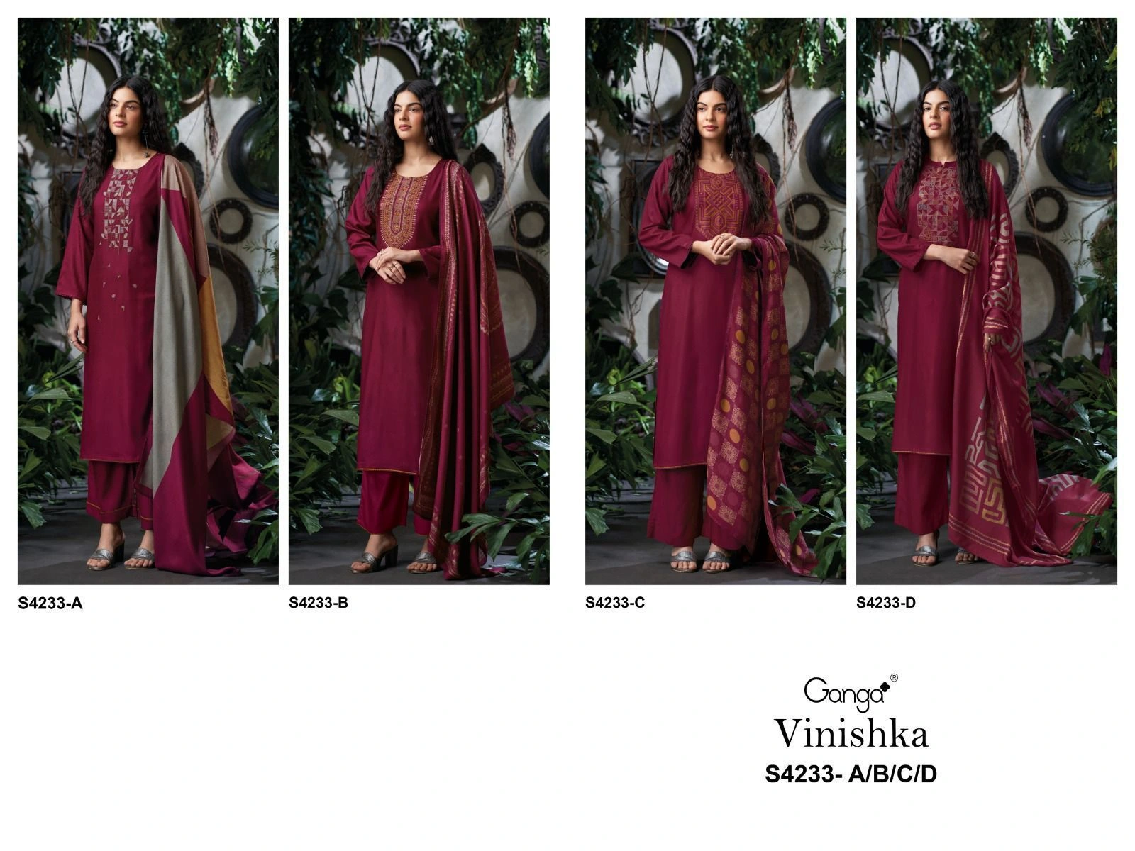 GANGA-VINISHKA S4233(Rs.1505 per piece:total 4 piece) 2