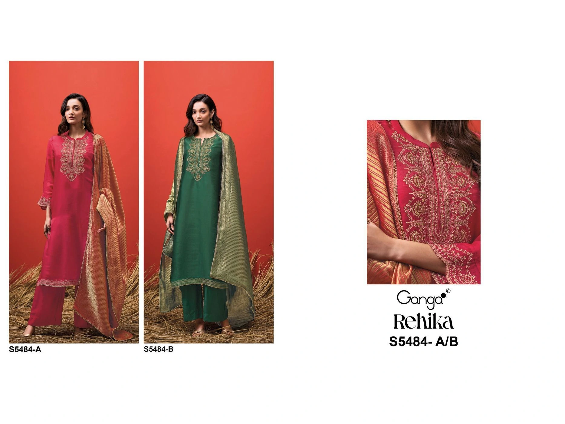 GANGA-REHIKA S5484(Rs.2880 per piece: total  2 piece) 7