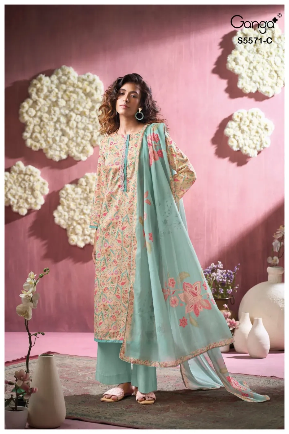 GANGA-AZELIE S5571(Rs.1590 per piece:total 4 piece) 5