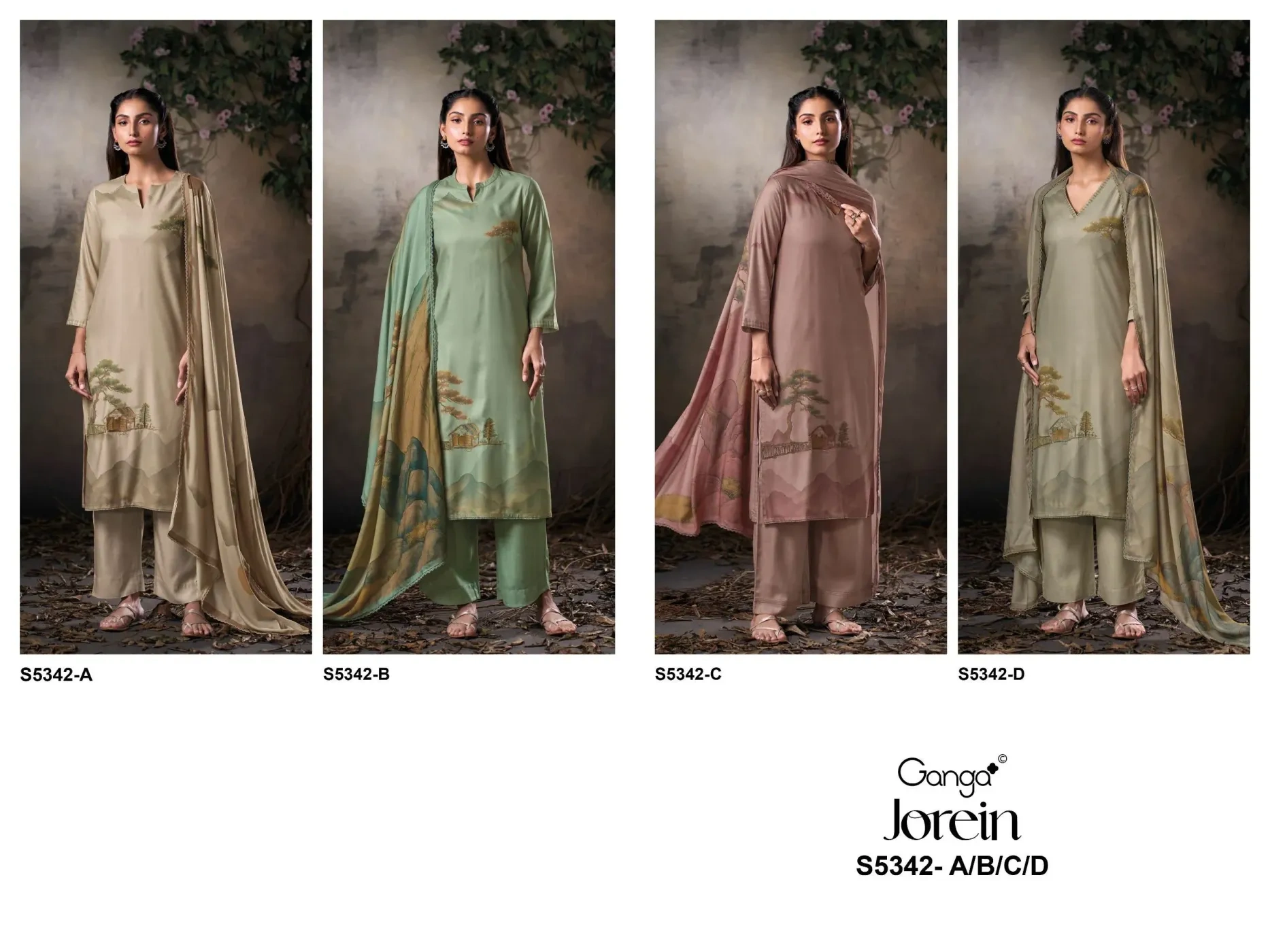Ganga-Jorein S5342(Rs.1695 per piece:total 4 piece) 4