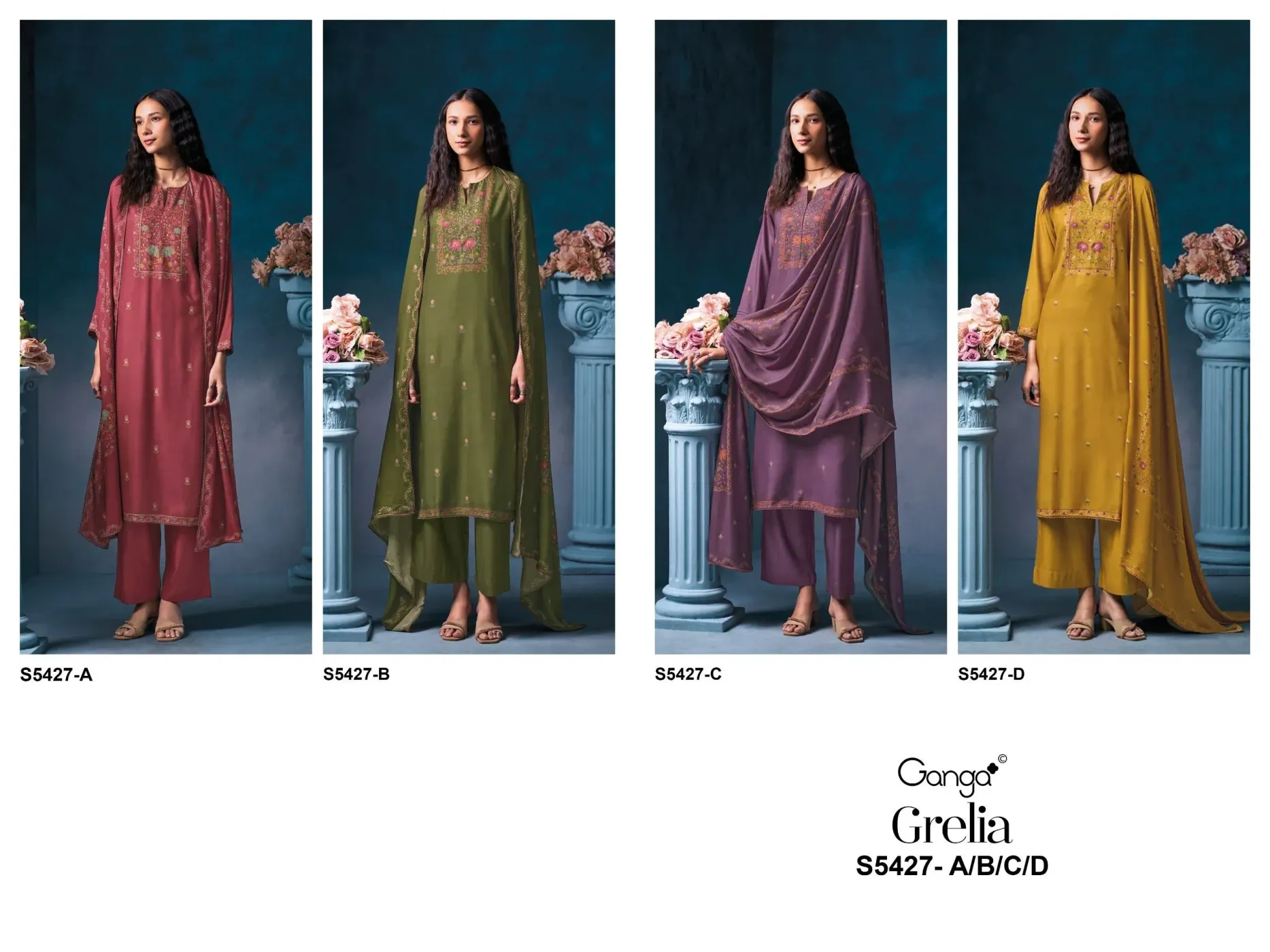 Ganga-Gre​lia S5427(Rs.1675 per piece:total 4 piece) 3