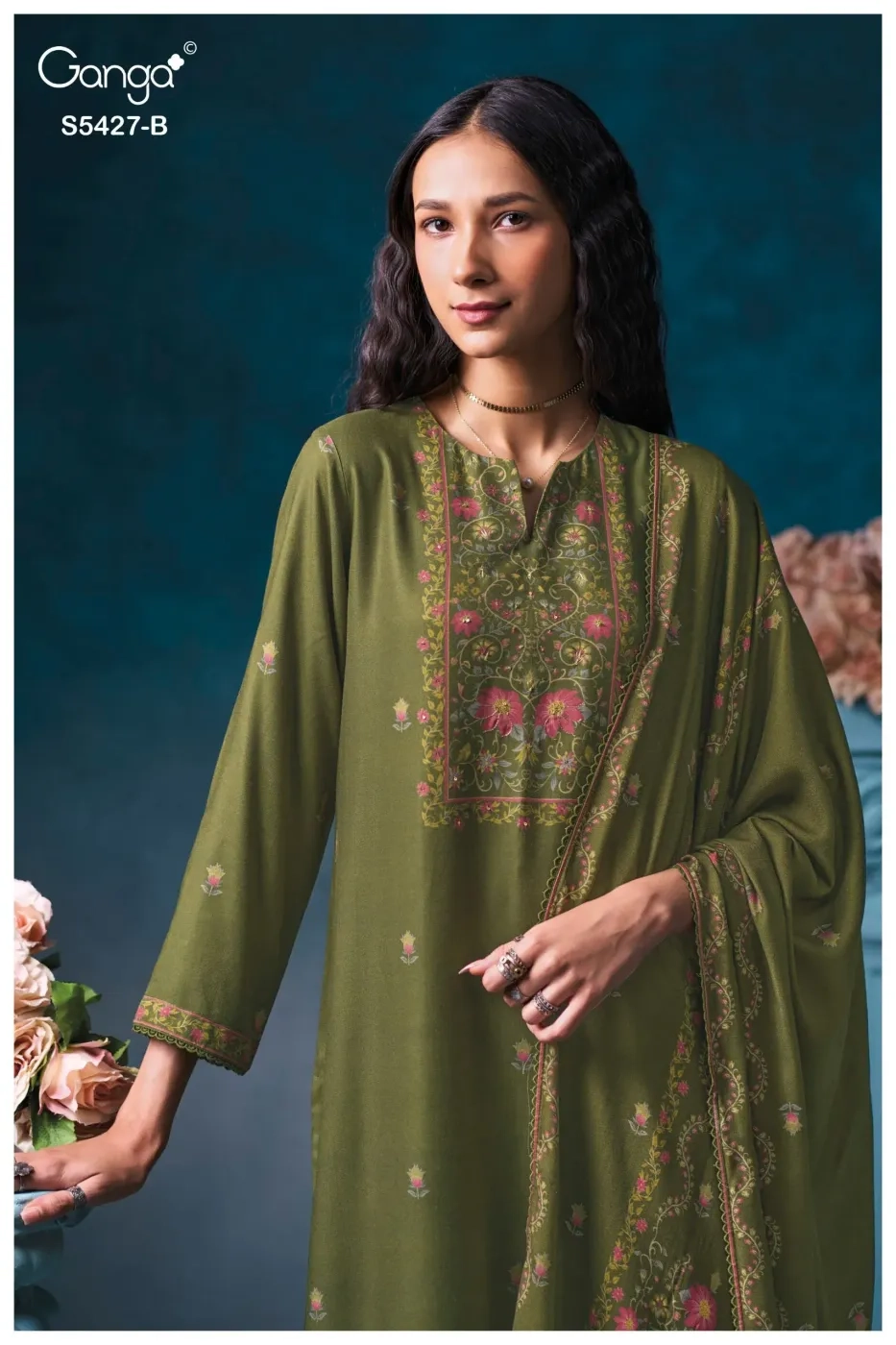Ganga-Gre​lia S5427(Rs.1675 per piece:total 4 piece) 6