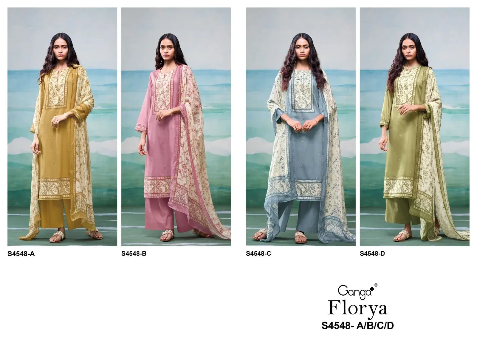 Ganga-FLORYA
S4548(Rs.1705 per piece: total 4 piece) 9