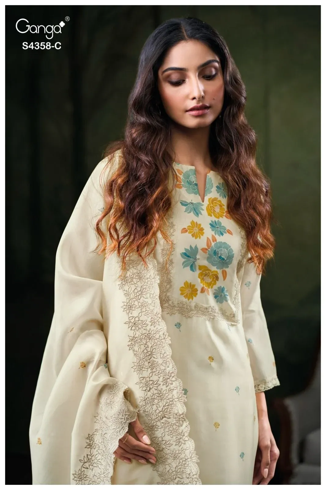 Ganga-Deempi S4358(Rs.2999 per piece:total 3 piece) 4