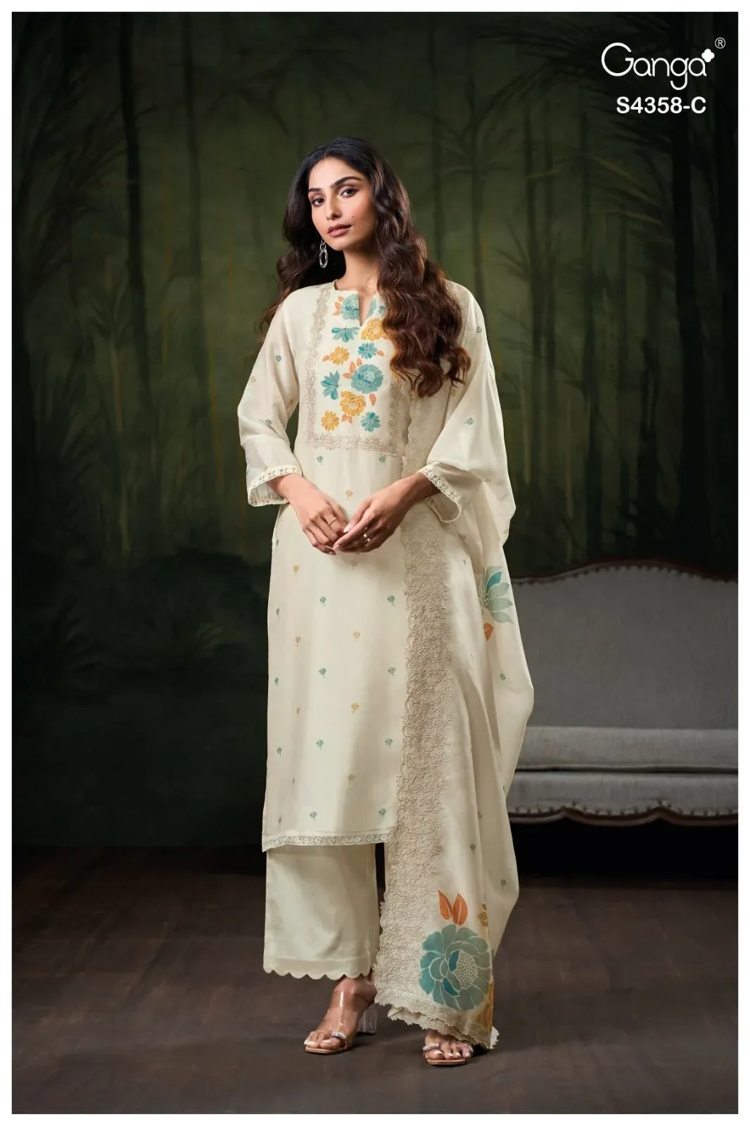 Ganga-Deempi S4358(Rs.2999 per piece:total 3 piece) 5