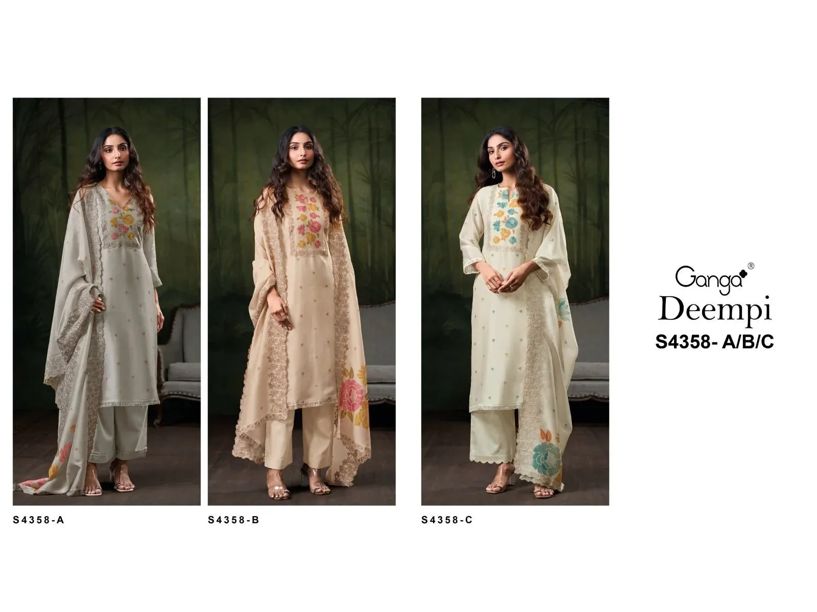 Ganga-Deempi S4358(Rs.2999 per piece:total 3 piece) 8
