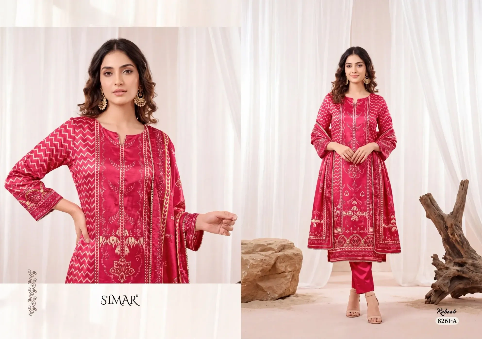 SIMAR-Rubaab Gajji silk(Rs.1795 per piece : total 4 piece) 1