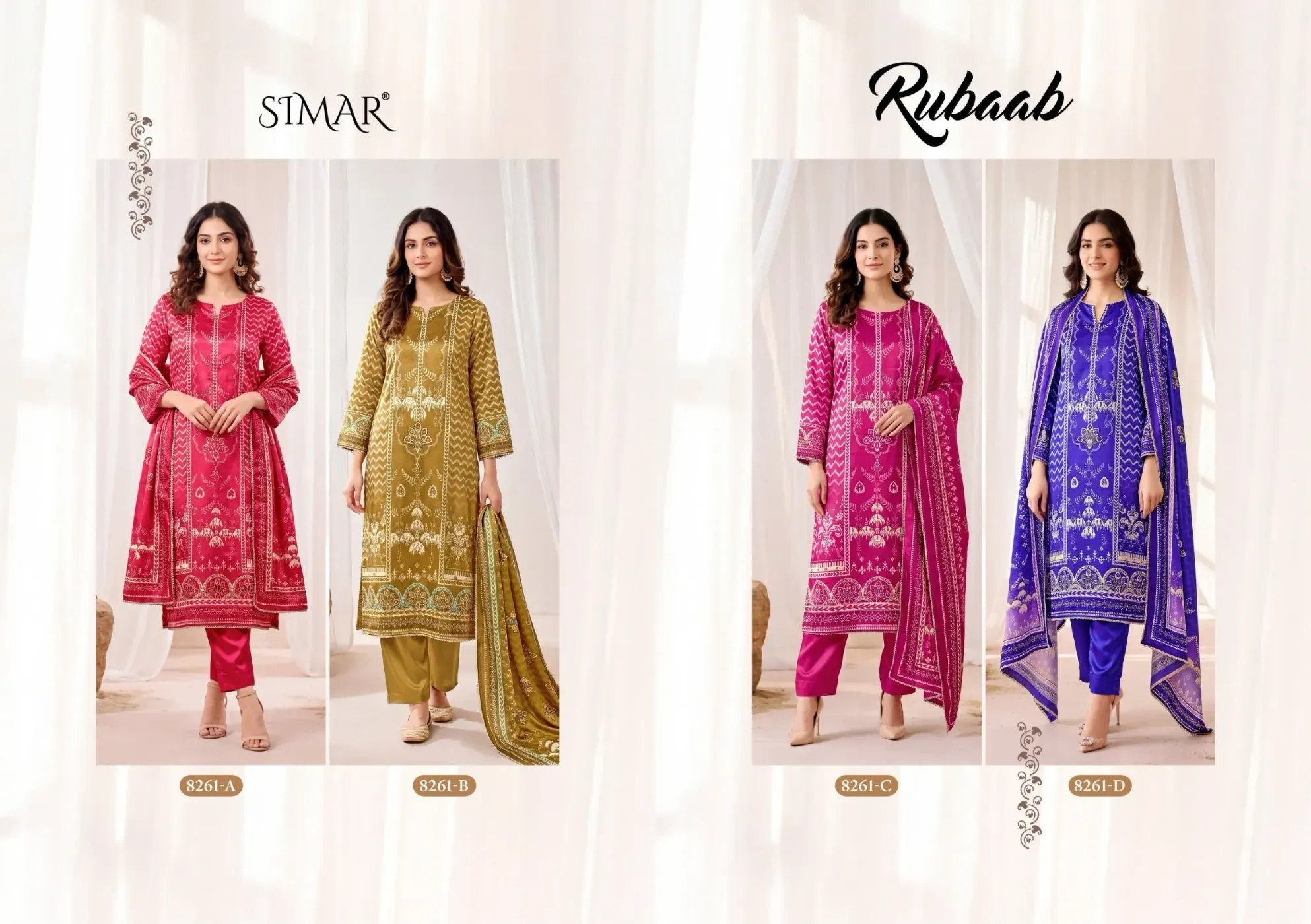 SIMAR-Rubaab Gajji silk(Rs.1795 per piece : total 4 piece) 6