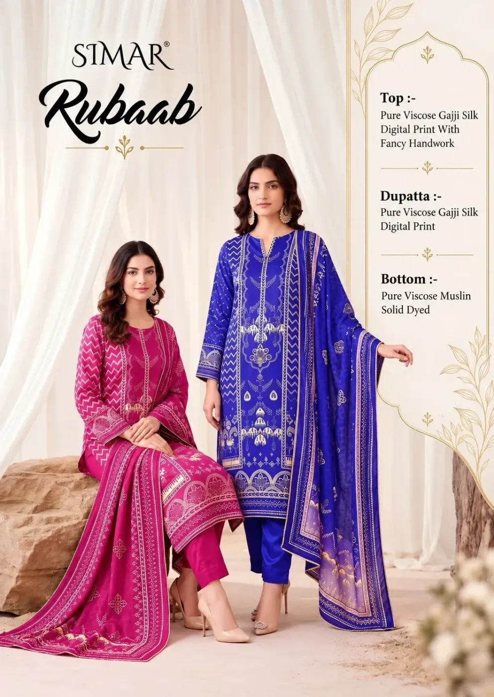 SIMAR-Rubaab Gajji silk(Rs.1795 per piece : total 4 piece) 7