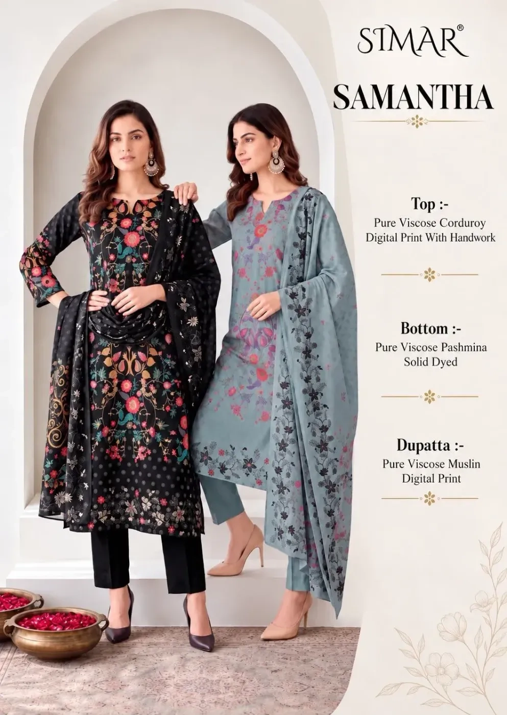 SIMAR-SAMANTHA CORDUROY (Rs.1495 per piece: total 4 piece) 7