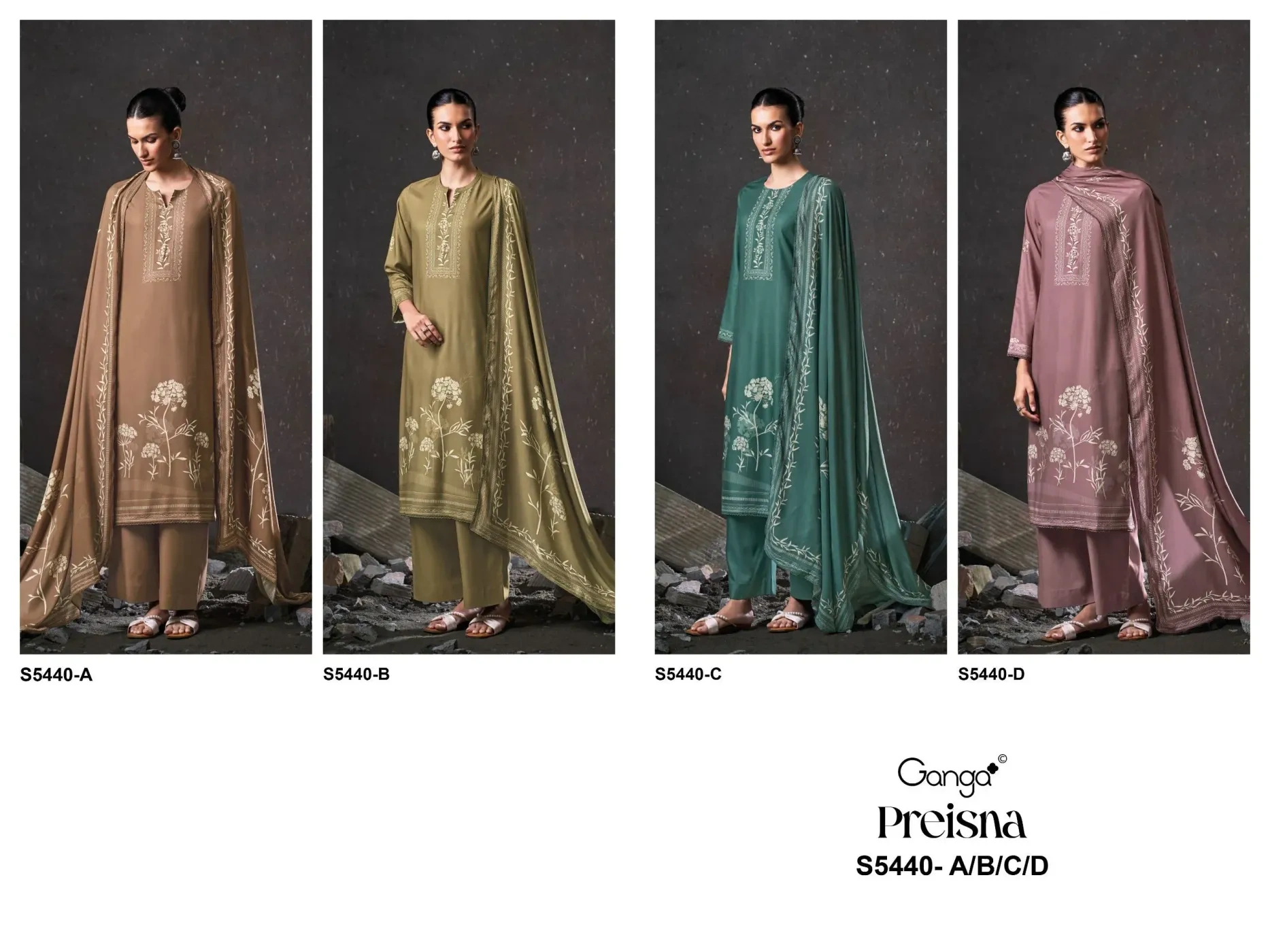Ganga-Preisna S5440(Rs.1675 per piece: total 4 piece) 9