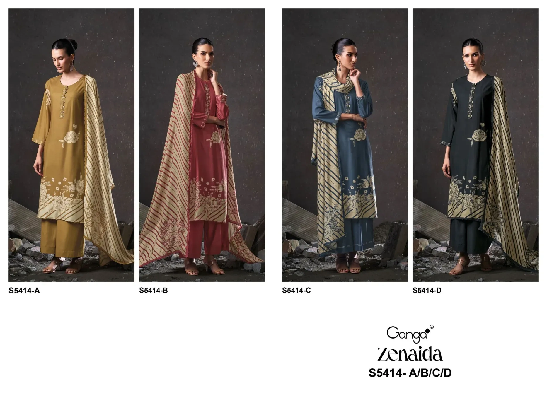 Ganga-Zenaida
S5414(Rs.1695 per piece: total 4 piece) 9