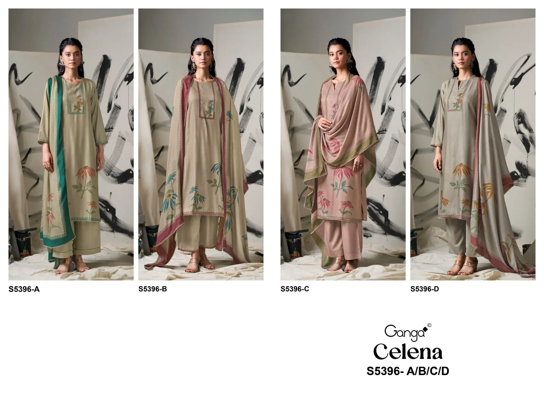 Ganga-Celena
S5396(Rs.1675 per piece : total 4 piece) 9