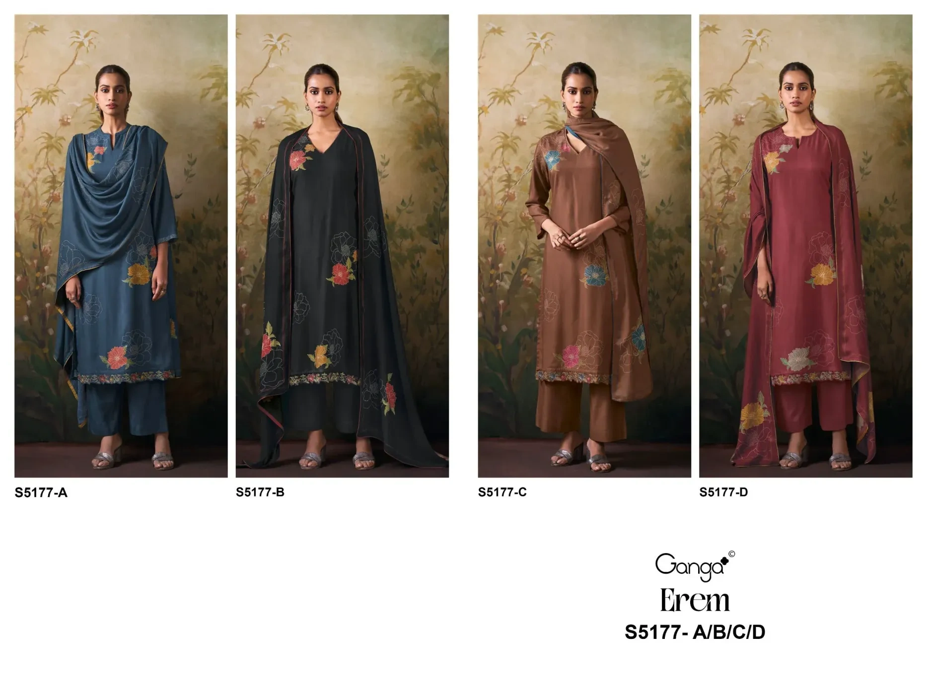 Ganga-Erem
S5177(Rs.1695 per piece: total 4 piece) 9