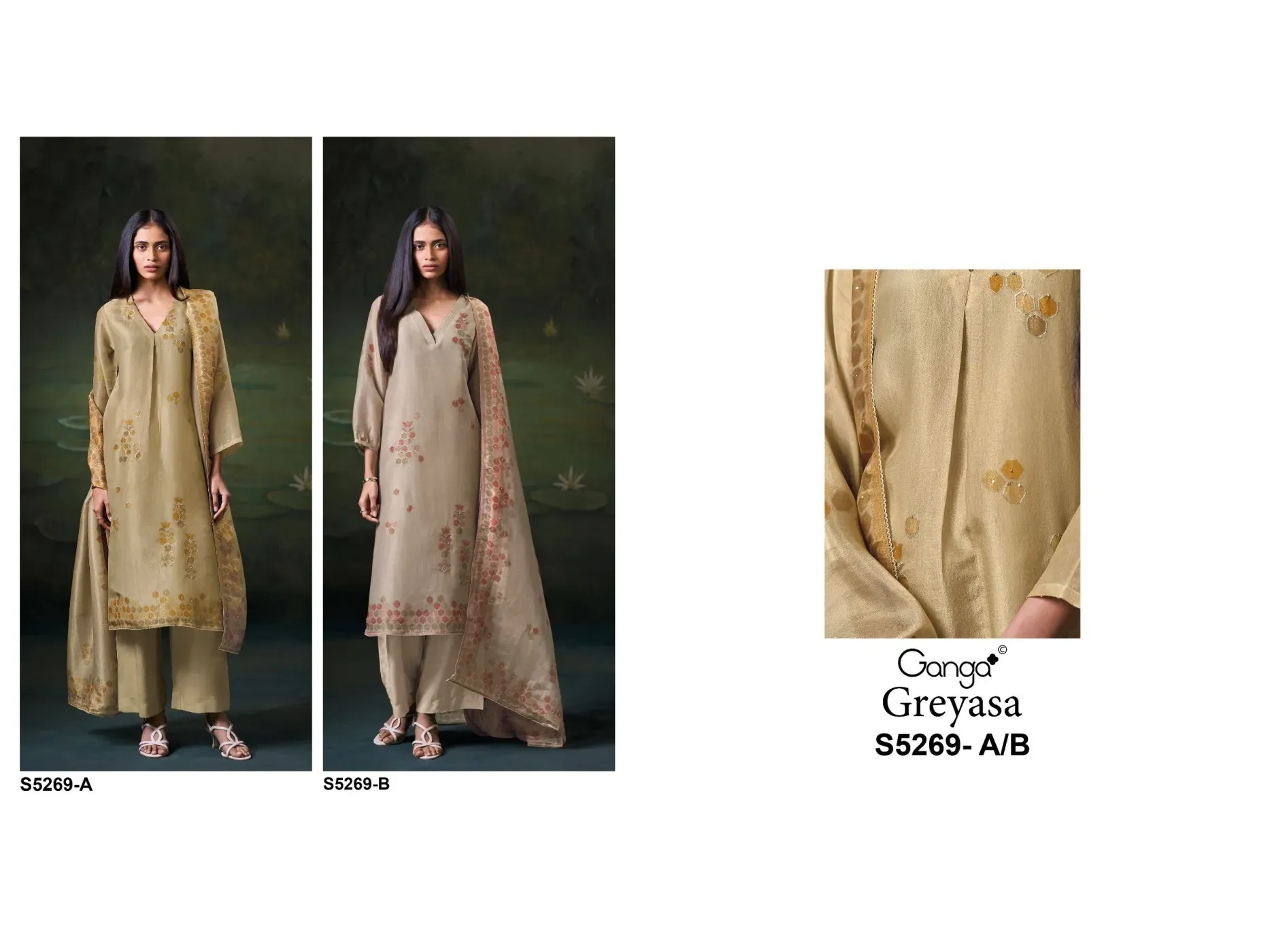 Ganga-Greyasa
S5269(Rs.2490 per piece: total 2 piece) 5
