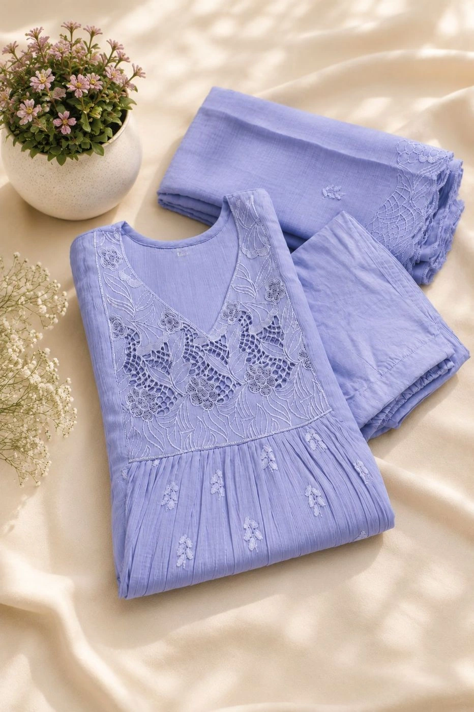 Liora – Lavender Kurti Set 1