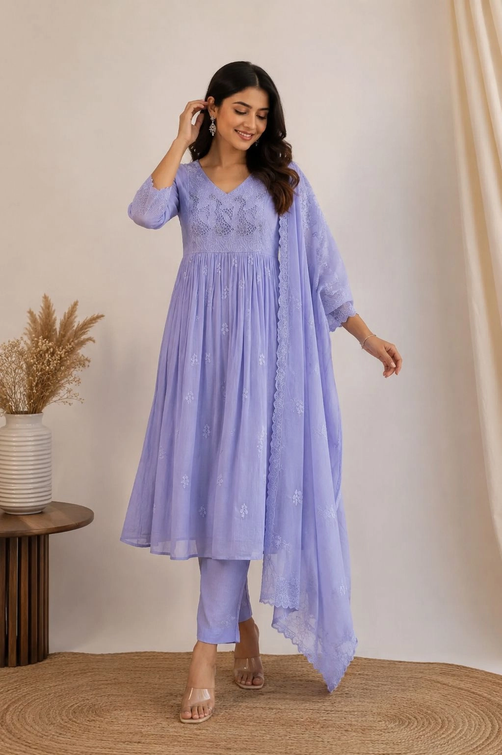 Liora – Lavender Kurti Set 2