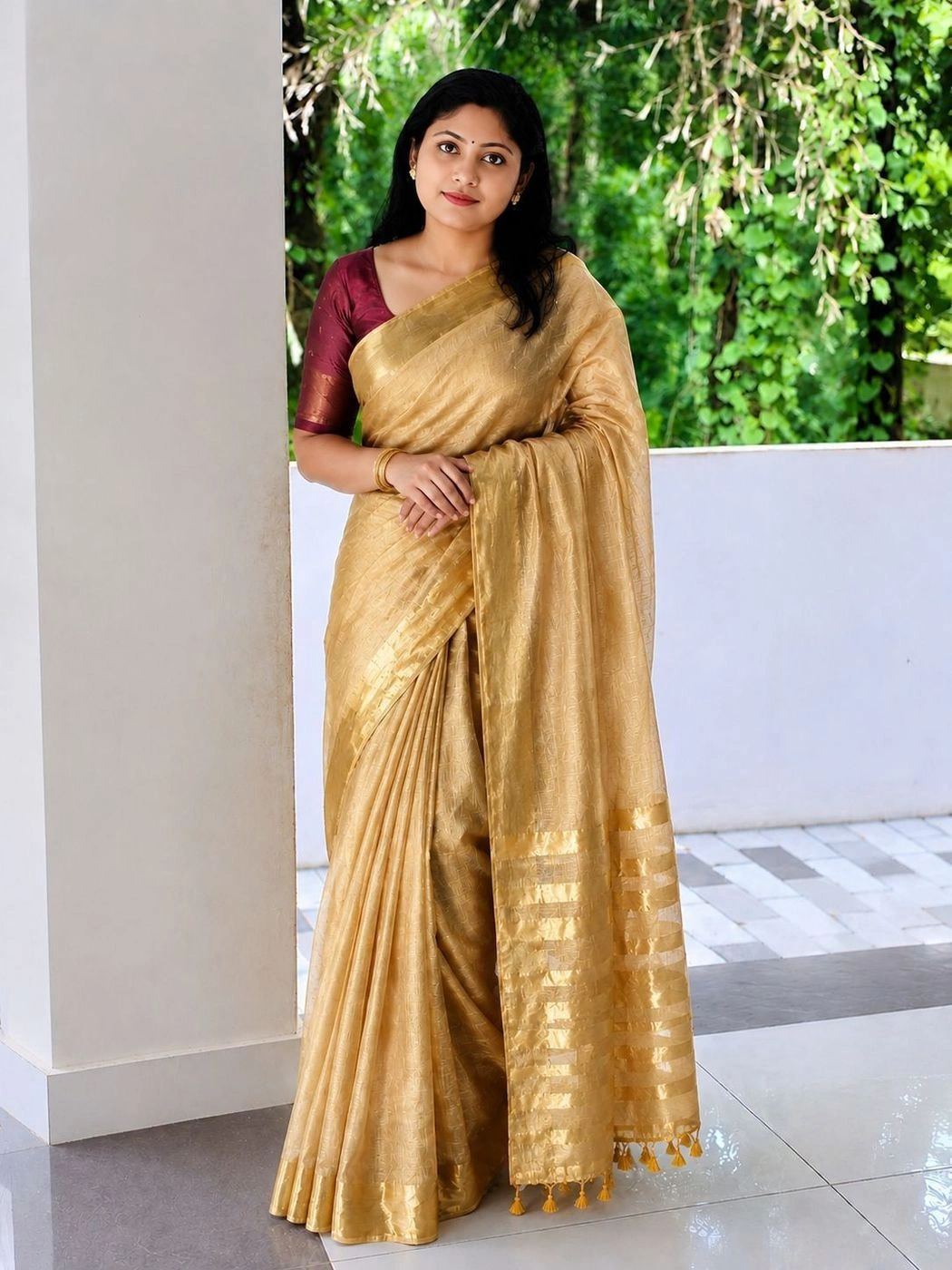 Mul Tissue Saree 1