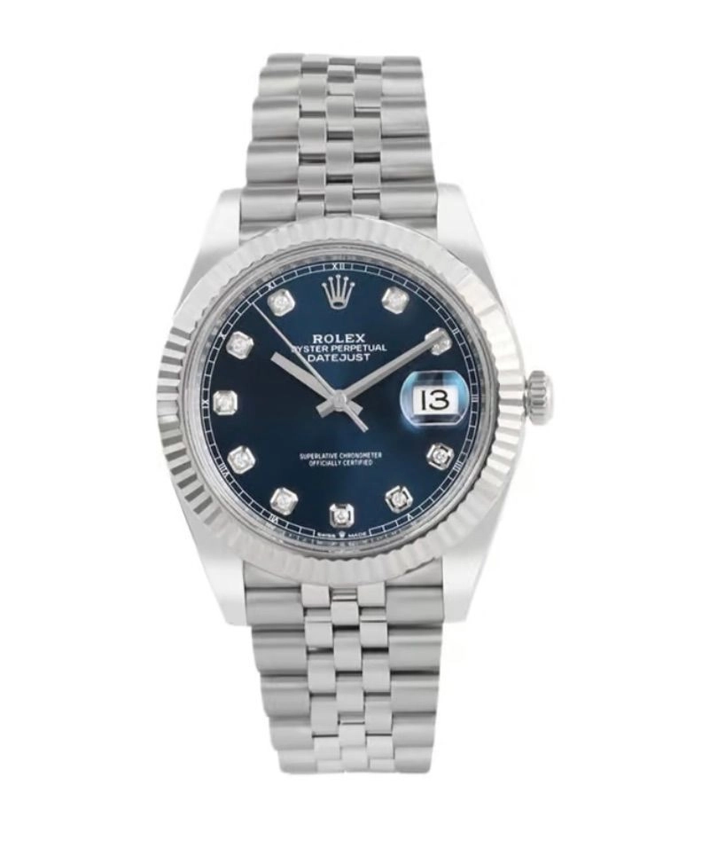 Rolex Datejust White Gold & Oystersteel Blue
