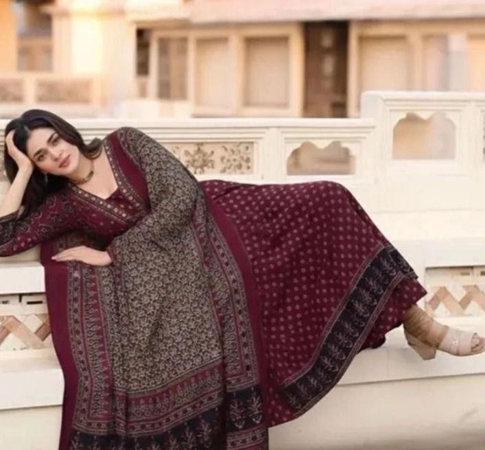 Sample Product 3Women Printed Anarkali Kurta and Palazzo Set with Dupatta