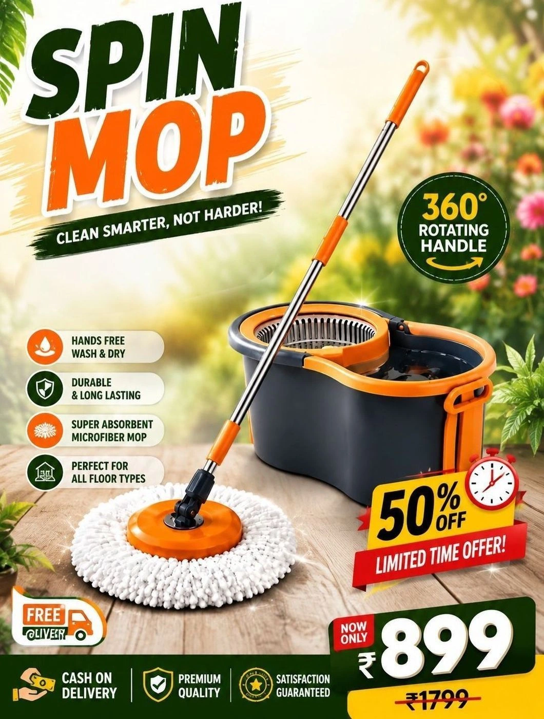 Spin mop