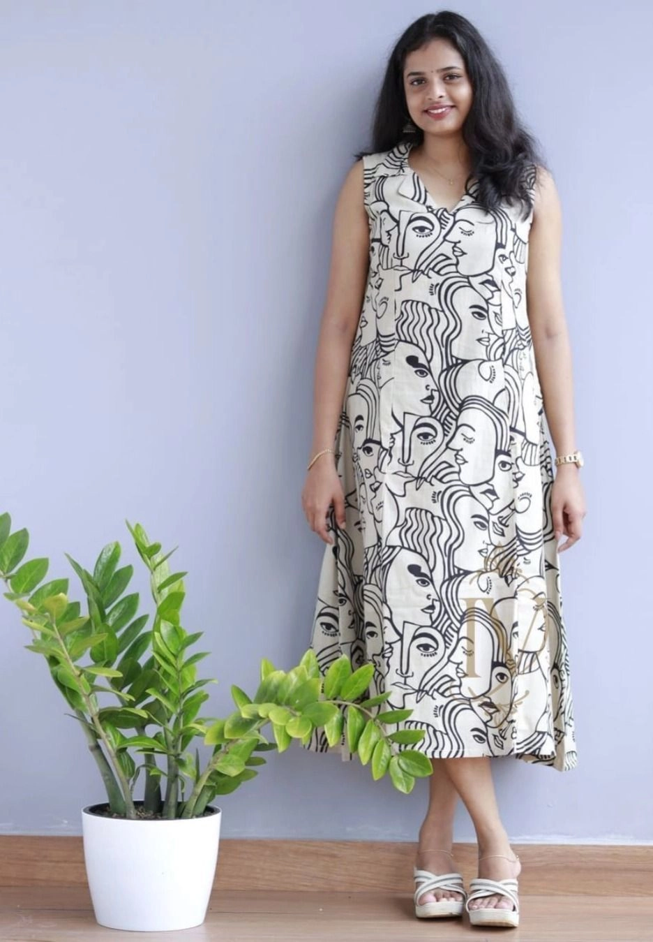 Face Print Kurthi