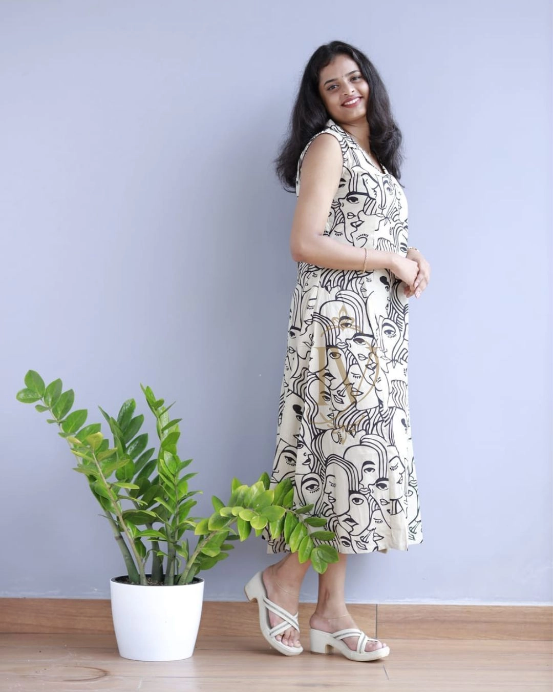 Face Print Kurthi