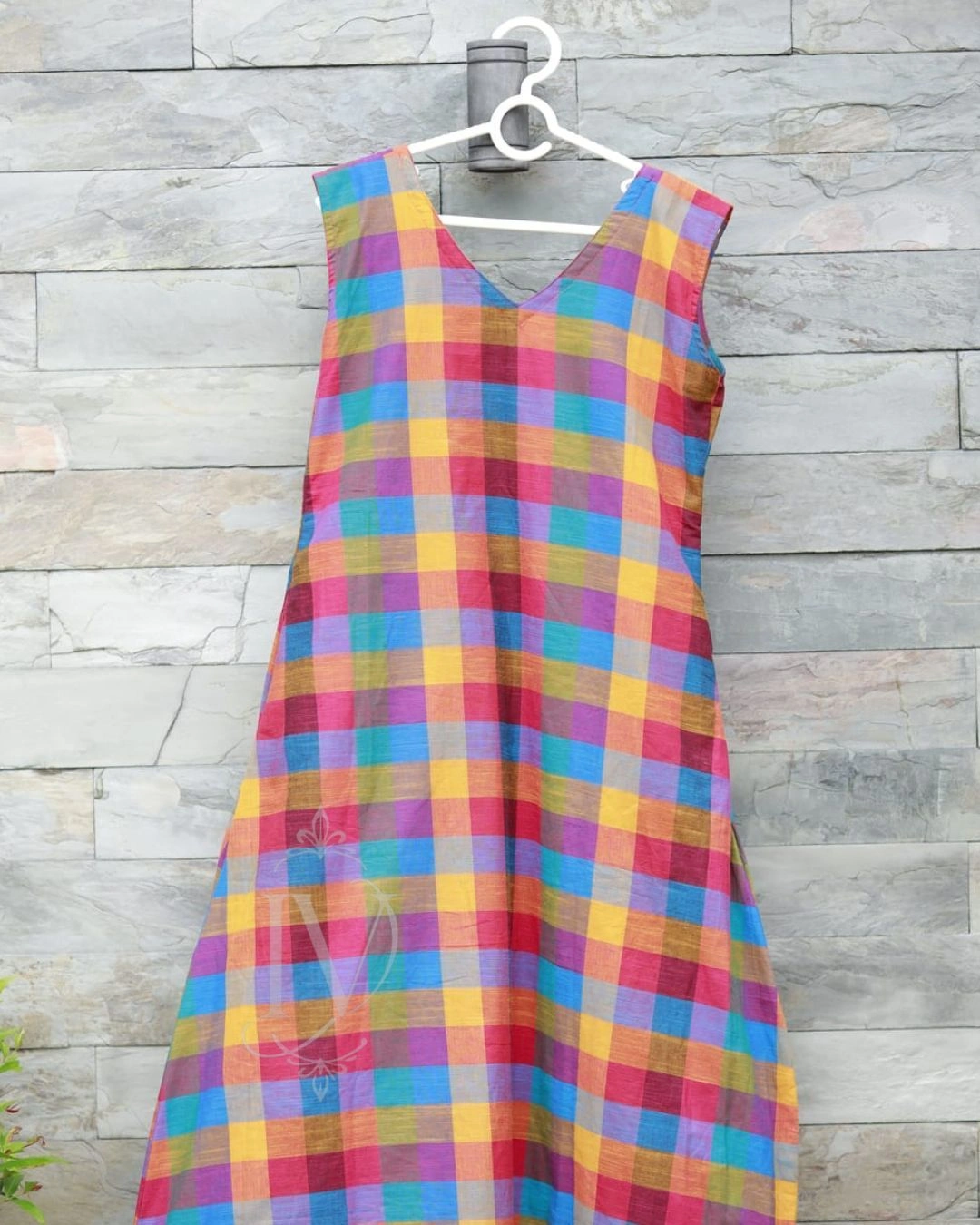 Madras Check Dress 4